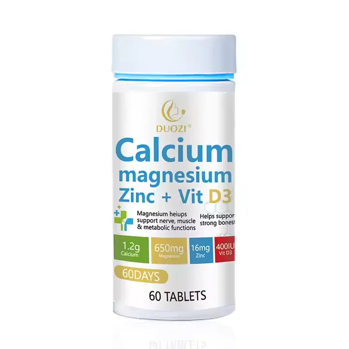 Calcium Magnésium Zinc + Vitamine D3 — 60 comprimé à avaler